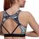 adidas Hyperglam Aeroready Training Marble-Print Bra - Multicolor/Black