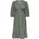 Only Olivia 3/4-Sleeve Wrapping Middle Dress - Green/Balsam Green