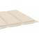 vidaXL Lettino Crema 200x50x3 cm Tessuto Oxford Cuscino per sedia Beige (200x50cm)