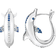 Thomas Sabo Dolphin Hoop Earrings - Silver/Black/Blue/Transparent