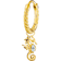 Thomas Sabo Charm Club Single Hoop Seahorse Earring - Gold/Transparent