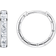 Thomas Sabo Pavé Hoop Earrings - Silver/Transparent