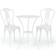 vidaXL 3 Piece Green Bistro Set Cast Aluminium Ensemble de Bistrot, 1 Table incluse 2 Chaises