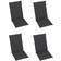 vidaXL Tuinstoelkussens Rugleuning 4 st 120x50x3 cm