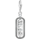 Thomas Sabo Charm Club Collectable Love & Peace Charm Pendant - Silver/Black/Transparent