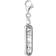 Thomas Sabo Charm Club Collectable Love & Peace Charm Pendant - Silver/Black/Transparent