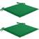 vidaXL Cuscini 2 pz Verdi 40x40x3 cm in Tessuto Oxford Cuscino per sedia Verde (40x40cm)