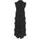 Part Two Parilla Midi Dress With Ruffles - Black Mini Block Print