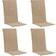 vidaXL 47543 4-pack Stolsdyna Beige (120x50cm)