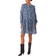 Part Two Mila Dress - Blue Blurred Print