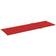 vidaXL Sun Lounger Cushion Red 78.7' x 23.6' 1.2' Fabric Cojín de silla Rojo (200x60cm)