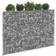 vidaXL Trapezium Gabion Raised Bed Galvanized Steel 150x20x100 cm 20cm