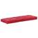 vidaXL Plancher de Palette Coton 120x40x7 cm Bordeaux Burgundy Coussin de chaise Rouge (120x40cm)