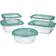 Luminarc Juego 5 Vidrio Con Tapa Keep'n Lagon Recipientes de comida 5pcs