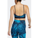 adidas Light Support Flower Print Bra - Craft Blue/Legend Ink