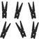 PartyDeco Party Decorations Wooden Pegs 10-pack