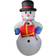 Northlight Inflatable Decorations Snowman with Gift