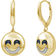 JewelonFire Emoji Earrings - Gold/Blue/Transparent