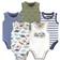 Touched By Nature Baby Bold Dinosaurs Bodysuits 5-pack - Multi