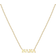 Zoe Chicco Tiny Letters Nana Pendant Necklace - Gold