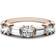 Charles & Colvard Moissanite Round and Baguette Stackable Ring - Rose Gold/Diamonds