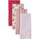 Hudson Flannel Burp Cloth 4-pack Rose