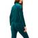 1.State Velour Turtleneck Top - Green Forest