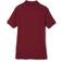 French Toast Girl's Short Sleeve Interlock Polo with Picot Collar - Burgundy