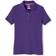 French Toast Girl's Short Sleeve Interlock Polo with Picot Collar - Purple