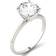 Charles & Colvard Moissanite Solitaire Ring - White Gold/Diamond