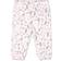 The Peanutshell Baby Girl Flower Cuffed Pants 5-Pack - Pink & White (7314PAN5W)