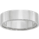 Bloomingdale's Fine Collection Men's 6mm Lightweight Flat Band in 14K White Gold Exclusive