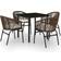 vidaXL 3099228 Essgruppe, 1 Tisch einschl. 4 Stühle