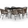 vidaXL 3099230 Spisegruppe ute, 1 Bord inkl. 6 Stolar