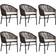 vidaXL 3099230 Patio Dining Set, 1 Table incl. 6 Chairs