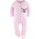 The Peanutshell Baby Sleep N Play Footed Pajamas for Girls 3-pack - Cheetah & Pink Hearts