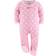 The Peanutshell Baby Sleep N Play Footed Pajamas for Girls 3-pack - Cheetah & Pink Hearts