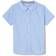 French Toast Little Girl's Short Sleeve Modern Peter Pan Blouse - Blue