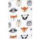 Hudson Cotton Flannel Burp Cloths 12-pack Woodland Faces