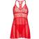 Jezebel Renee Babydoll W/G-String - Tango Red