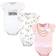 Little Treasures Baby Girls Bodysuits 3-pack - Limited Edition