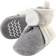 Hudson Fleece Lined Booties - Cream/Heather Grey