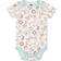 The Peanutshell Short Sleeve Bodysuits 5 Pack - Safari