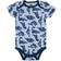 The Peanutshell Short Sleeve Bodysuits 5 Pack - Blue Dinosaurs