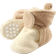 Luvable Friends Fleece Booties - Cream/Tan