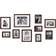 Kate & Laurel 10pc Bordeaux Frame Box Set Brown Photo Frame 10pcs