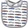 Hudson Cotton Bib & Sock Set Vintage Cars