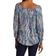 Nic And Zoe Toucan Shirt - Blue Multi