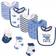 Hudson Cotton Bib and Sock Set Whaley Cute 8-pack