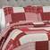Lush Decor Greenville Duvet Cover Red (233.68x223.52cm)